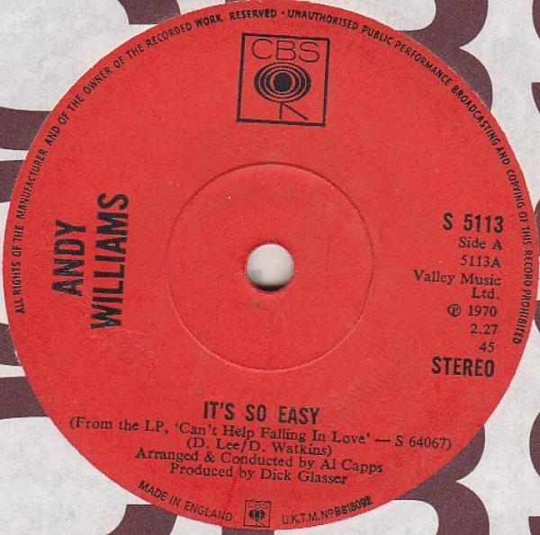 Andy Williams - It's So Easy