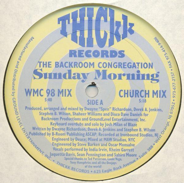 Backroom Congregation - Sunday Morning
