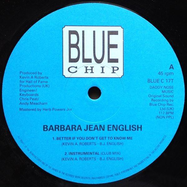 Barbara Jean English - Better If You Don't Get To Know Me