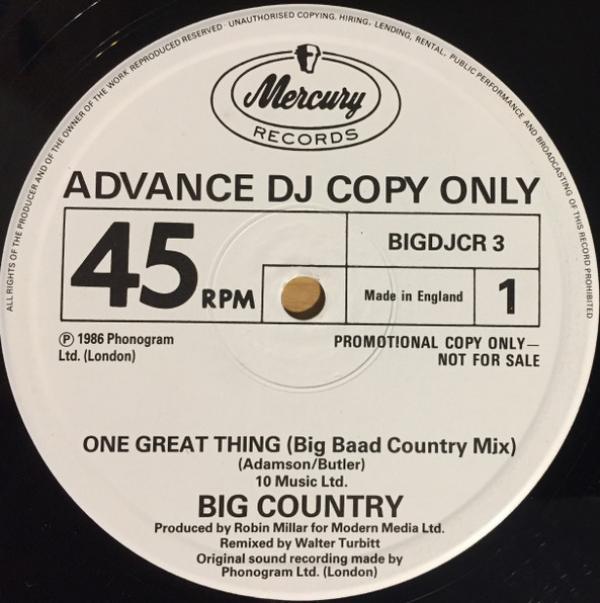 Big Country - One Great Thing