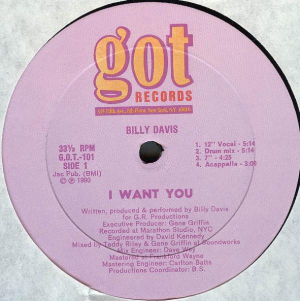 Billy Davis (7) - I Want You