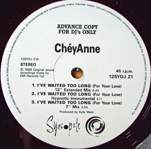 ChéyAnne - I've Waited Too Long (For Your Love)