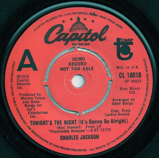 Chuck Jackson (2) - Tonight's The Night (It's Gonna Be Alright)