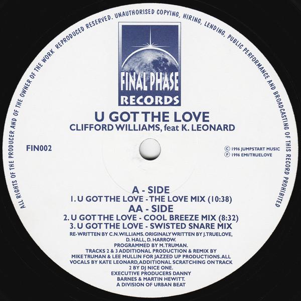 Clifford N Williams, Kate Leonard - U Got The Love