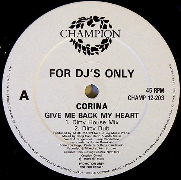 Corina - Give Me Back My Heart
