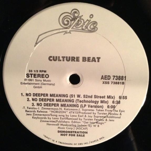 Culture Beat - No Deeper Meaning