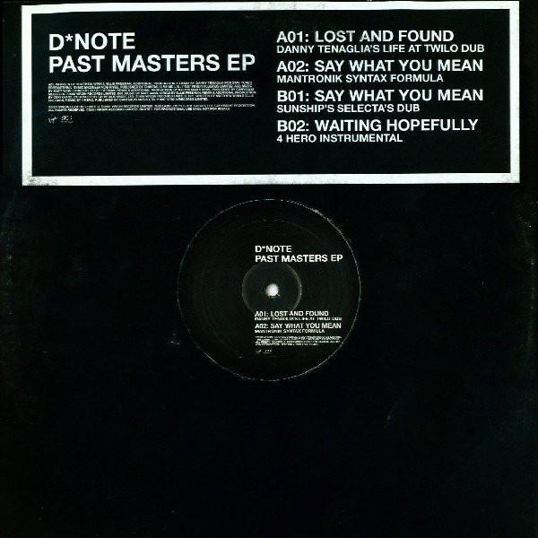 D*Note - Past Masters EP