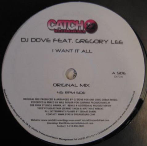 DJ Dove, Gregory Lee - I Want It All