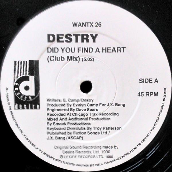Destry - Did You Find A Heart