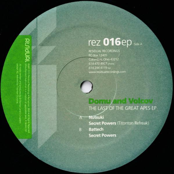 Domu, Volcov - The Last Of The Great Apes EP