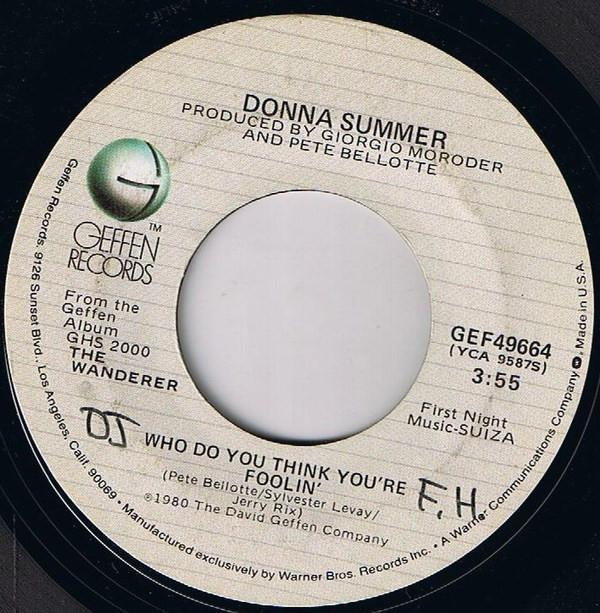 Donna Summer - Who Do You Think You're Foolin'