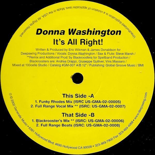 Donna Washington - It's All Right!