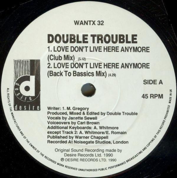 Double Trouble - Love Don't Live Here Anymore