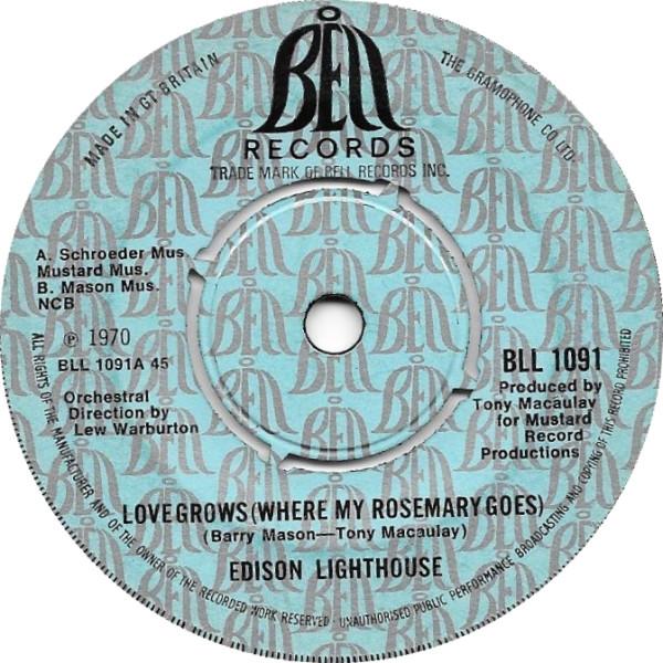 Edison Lighthouse - Love Grows (Where My Rosemary Goes)