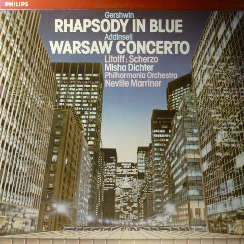 George Gershwin, Richard Addinsell, Henry Litolff, Misha Dichter, Philharmonia Orchestra, Sir Neville Marriner - Rhapsody In Blue / Warsaw Concerto / Scherzo