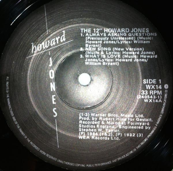 Howard Jones - The 12" Album