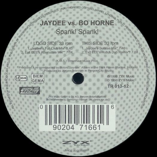 Jaydee, Jimmy "Bo" Horne - Spank! Spank!