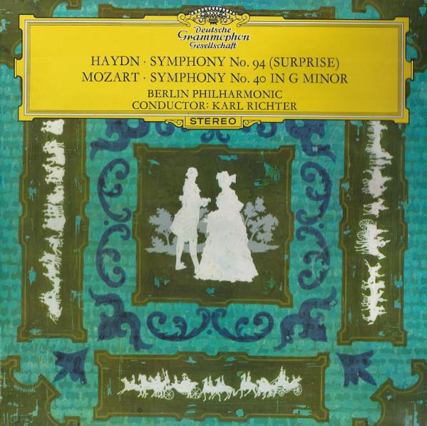 Joseph Haydn, Wolfgang Amadeus Mozart, Berliner Philharmoniker, Karl Richter - Haydn • Symphony No. 94 (Surprise) / Mozart • Symphony No. 40 In G Minor