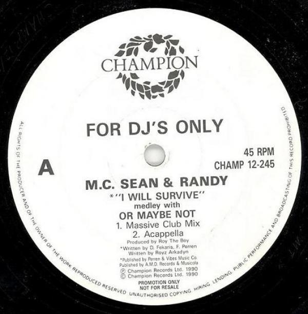 M.C. Sean, Randy (9) - "I Will Survive" Medley With Or Maybe Not