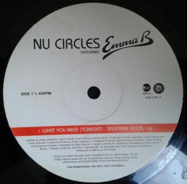 Nu Circles, Emma B - What You Need (Tonight)