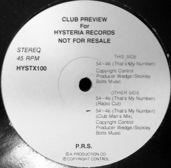 Partners Rime Syndicate - 54-46 (That's My Number)