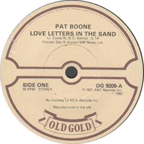 Pat Boone - Love Letters In The Sand