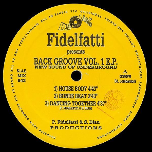 Piero Fidelfatti - Back Groove Vol. 1 E.P. (New Sound Of Underground)