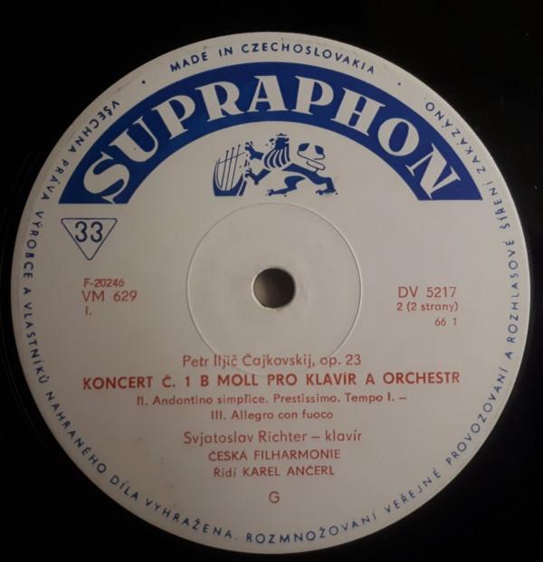 Pyotr Ilyich Tchaikovsky, Sviatoslav Richter, The Czech Philharmonic Orchestra, Karel Ančerl - Koncert Č. 1, B-Moll Pro Klavír A Orchestr