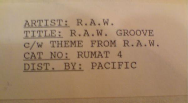 R.A.W. (10) - R.A.W. Groove