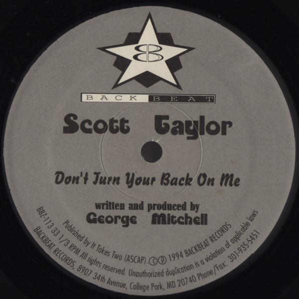 Scott Taylor  - Don't Turn Your Back On Me