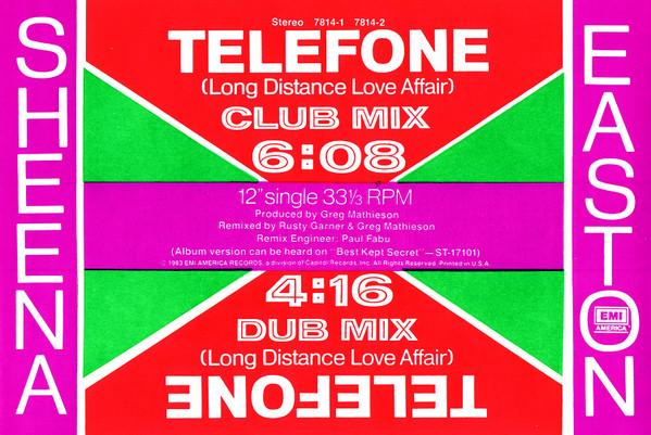 Sheena Easton - Telefone (Long Distance Love Affair)