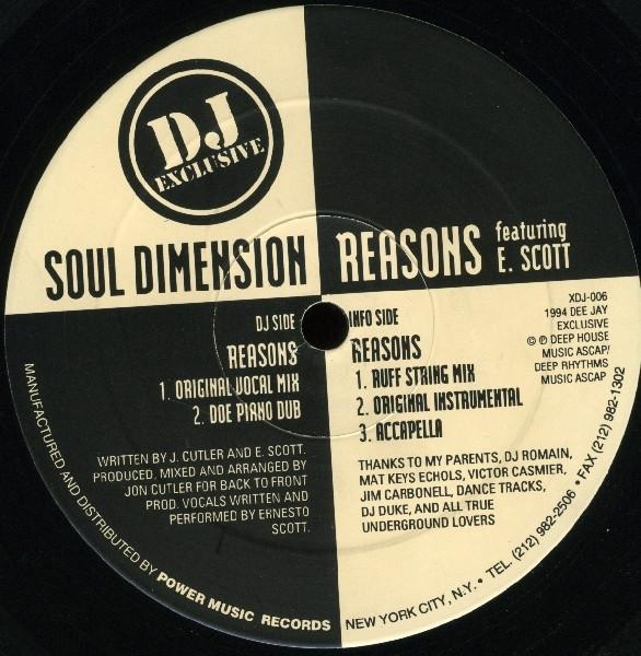 Soul Dimensions, Ernesto Scott - Reasons