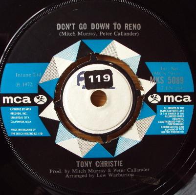 Tony Christie - Don't Go Down To Reno