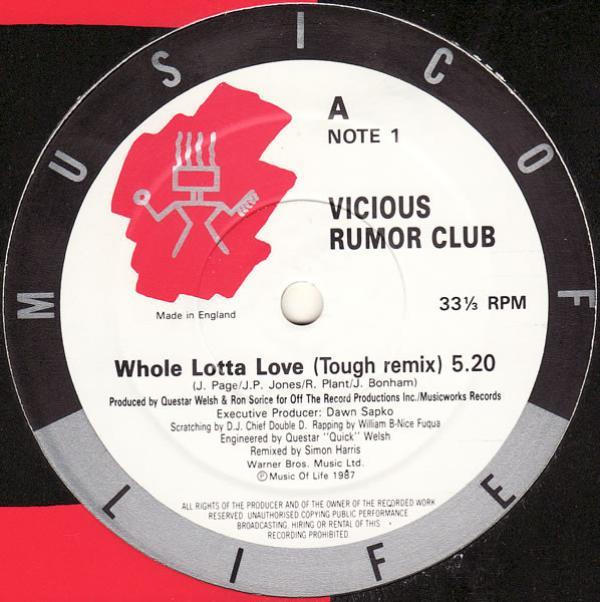 Vicious Rumor Club - Whole Lotta Love